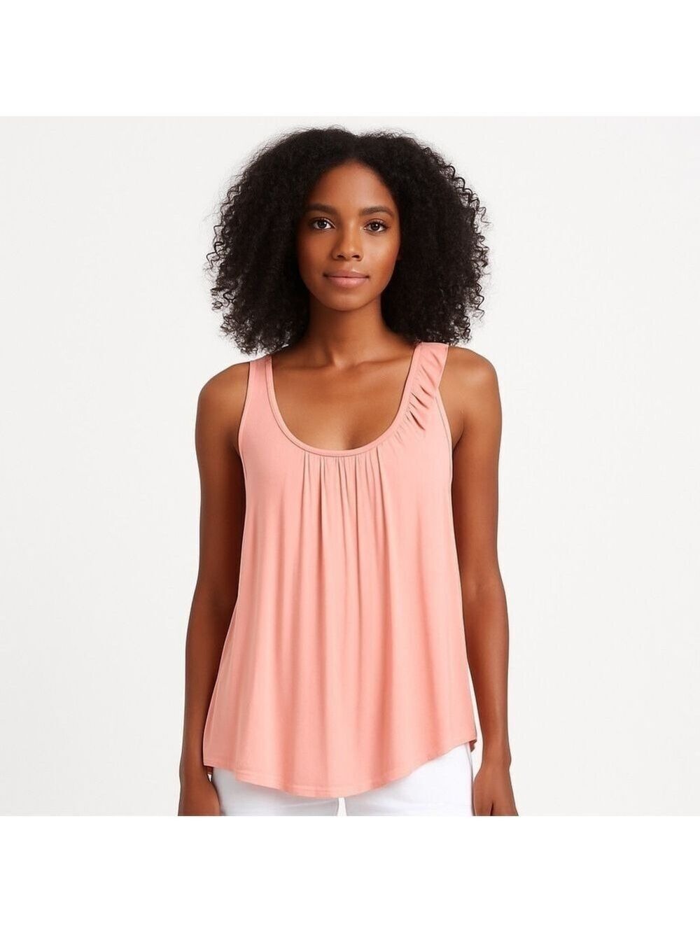 A/X ARMANI EXCHANGE Precious Peach Flowing Tank Top Size XS